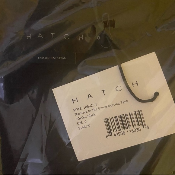 Hatch Maternity New Size 0 X Small Back In The Game Nursing Tank Black Designer - Picture 3 of 6
